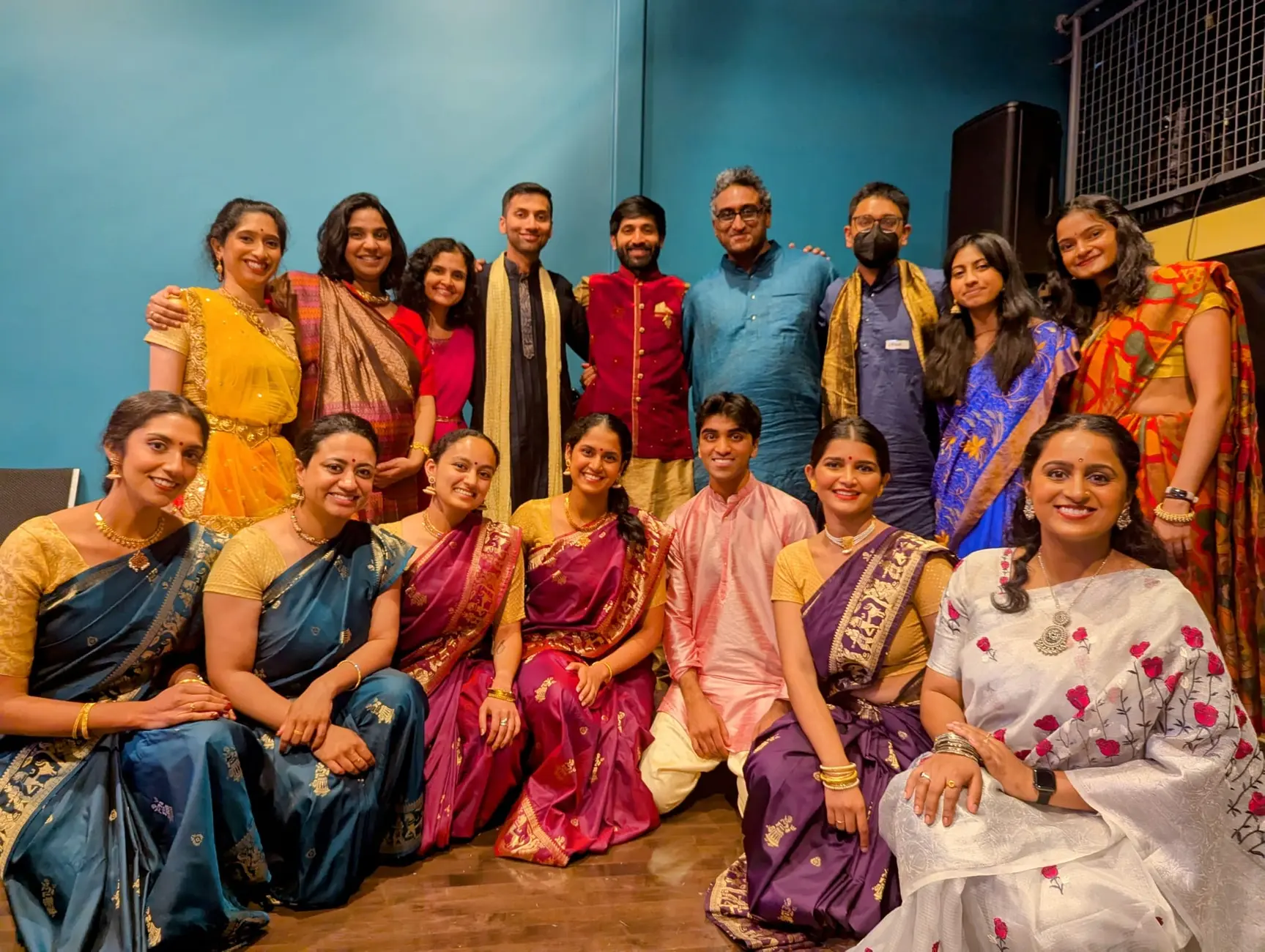 Nootana musicians and dancers gathered together after a performance