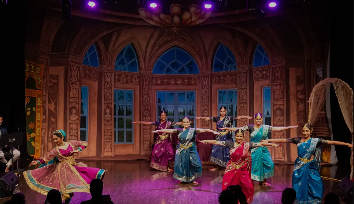Nootana dancers performing together on stage